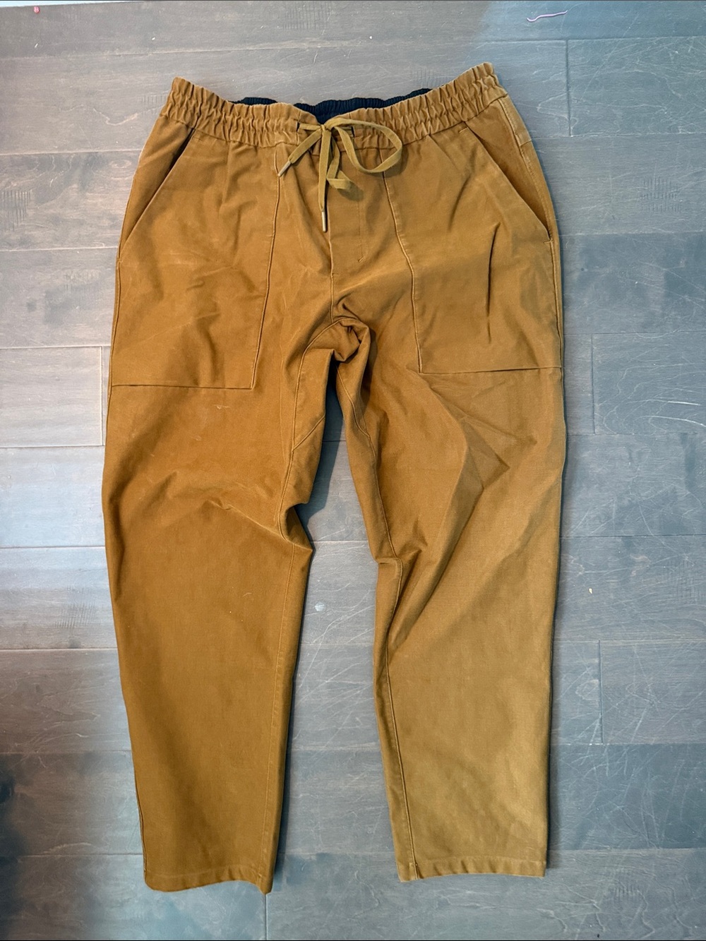 lululemon athletica Men's Drawstring Chinos — tan khakis